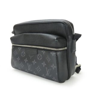 LOUIS VUITTON Shoulder Bag M30233 Monogram Eclipse , Taiga Noir Outdoor Messenger PM mens Used | AlmaBagz