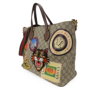 GUCCI Handbag 474085 GG Supreme Canvas beige Sherry line Courier | AlmaBagz