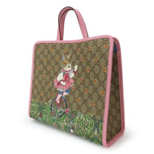 GUCCI Handbag 630542 GG Supreme canvas, leather beige Higuchi Yuko collaboration Women Used | AlmaBagz