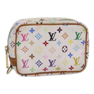 LOUIS VUITTON Monogram Multicolor Trousse Wapity Pouch White M58033 Auth 84344 | AlmaBagz
