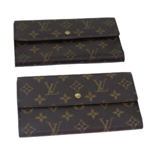 LOUIS VUITTON Monogram Portefeuille International Wallet 2Set LV Auth 84348 | AlmaBagz