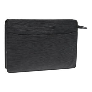 LOUIS VUITTON Epi Pochette Homme Clutch Bag Black Noir M52522 LV Auth 84463 | AlmaBagz