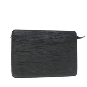 LOUIS VUITTON Epi Pochette Homme Clutch Bag Black Noir M52522 LV Auth 84580 | AlmaBagz