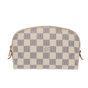 LOUIS VUITTON Damier Azur Pochette Cosmetic PM Pouch N60024 LV Auth 84685 | AlmaBagz