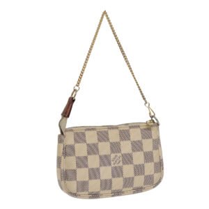 LOUIS VUITTON Damier Azur Mini Pochette Accessoires Pouch N63005 LV Auth 86460 | AlmaBagz