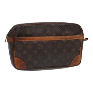 LOUIS VUITTON Monogram Compiegne 28 Clutch Bag M51845 LV Auth 86622 | AlmaBagz