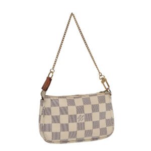 LOUIS VUITTON Damier Azur Mini Pochette Accessoires Pouch N63005 LV Auth 86634 | AlmaBagz