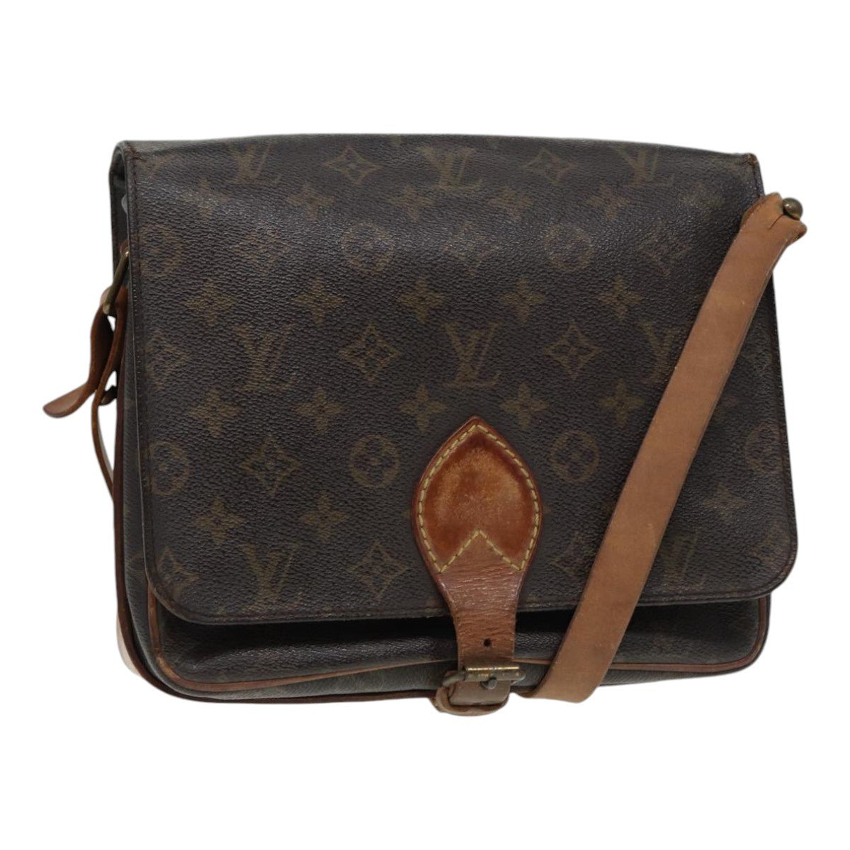 LOUIS VUITTON Monogram Cartouchiere GM Shoulder Bag M51252 LV Auth 86783 | AlmaBagz