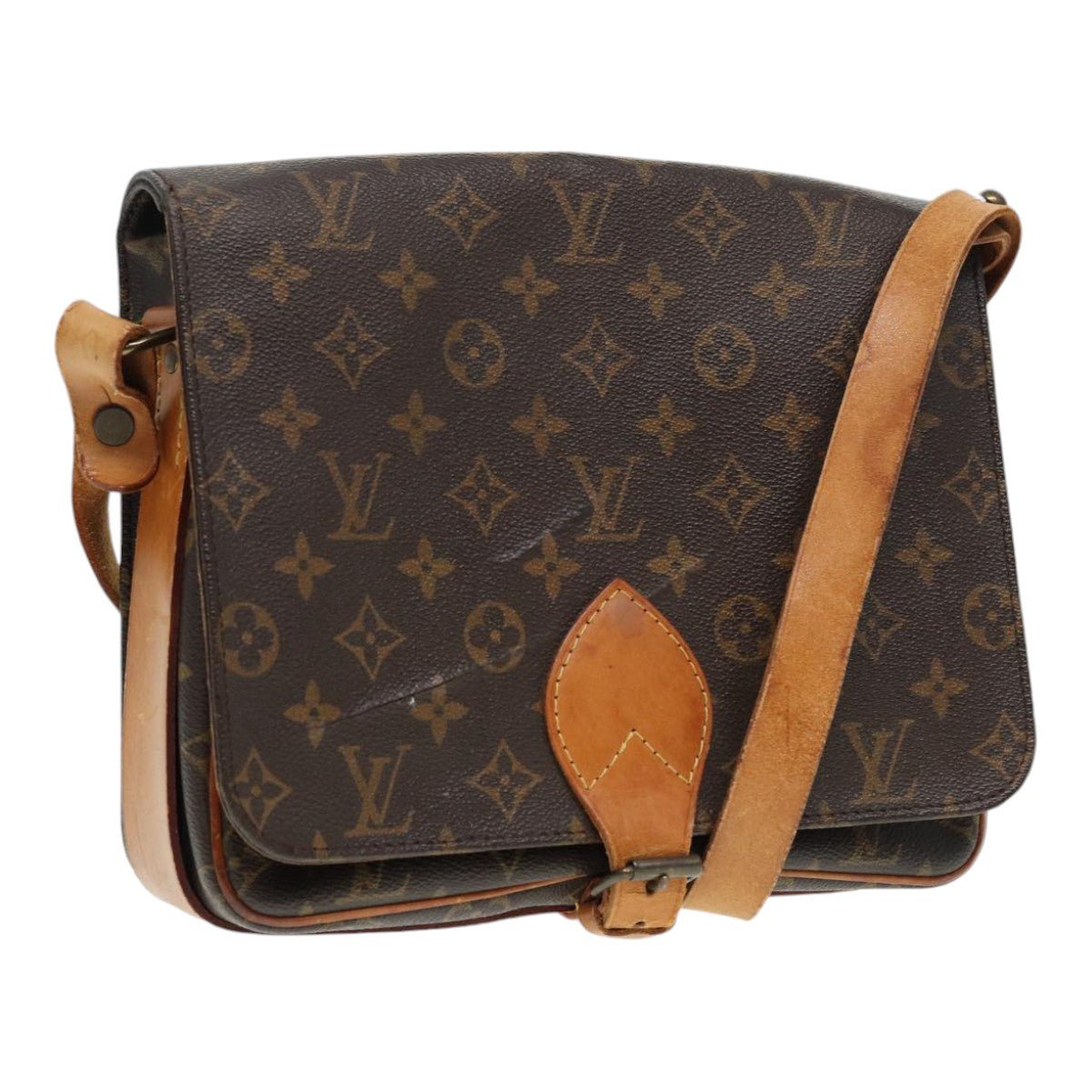 LOUIS VUITTON Monogram Cartouchiere GM Shoulder Bag M51252 LV Auth 86787 | AlmaBagz