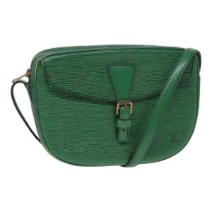 LOUIS VUITTON Epi Jeune Fille MM Shoulder Bag Green M52154 LV Auth 86819 | AlmaBagz
