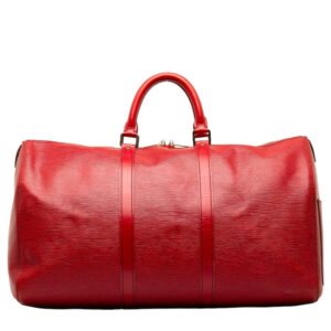Louis Vuitton Epi Keepall 50 Boston Bag M42967 Castilian Red | AlmaBagz