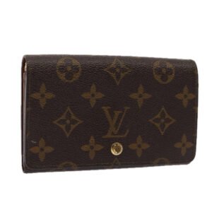 LOUIS VUITTON Monogram Porte Monnaie Billets Tresor Wallet M61730 Auth 87114 | AlmaBagz