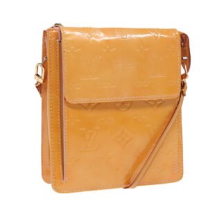 LOUIS VUITTON Monogram Vernis Motto Pouch Marshmallow Pink M91312 LV Auth 87394 | AlmaBagz