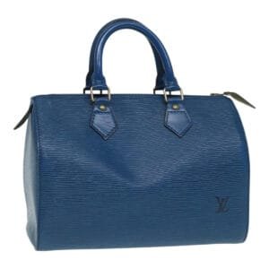 LOUIS VUITTON Epi Speedy 25 Hand Bag Toledo Blue M43015 LV Auth 87489 | AlmaBagz