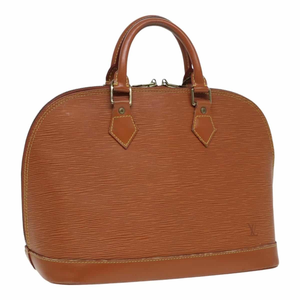 LOUIS VUITTON Epi Alma Hand Bag Brown Zipangu Gold M52148 LV Auth 87498 | AlmaBagz