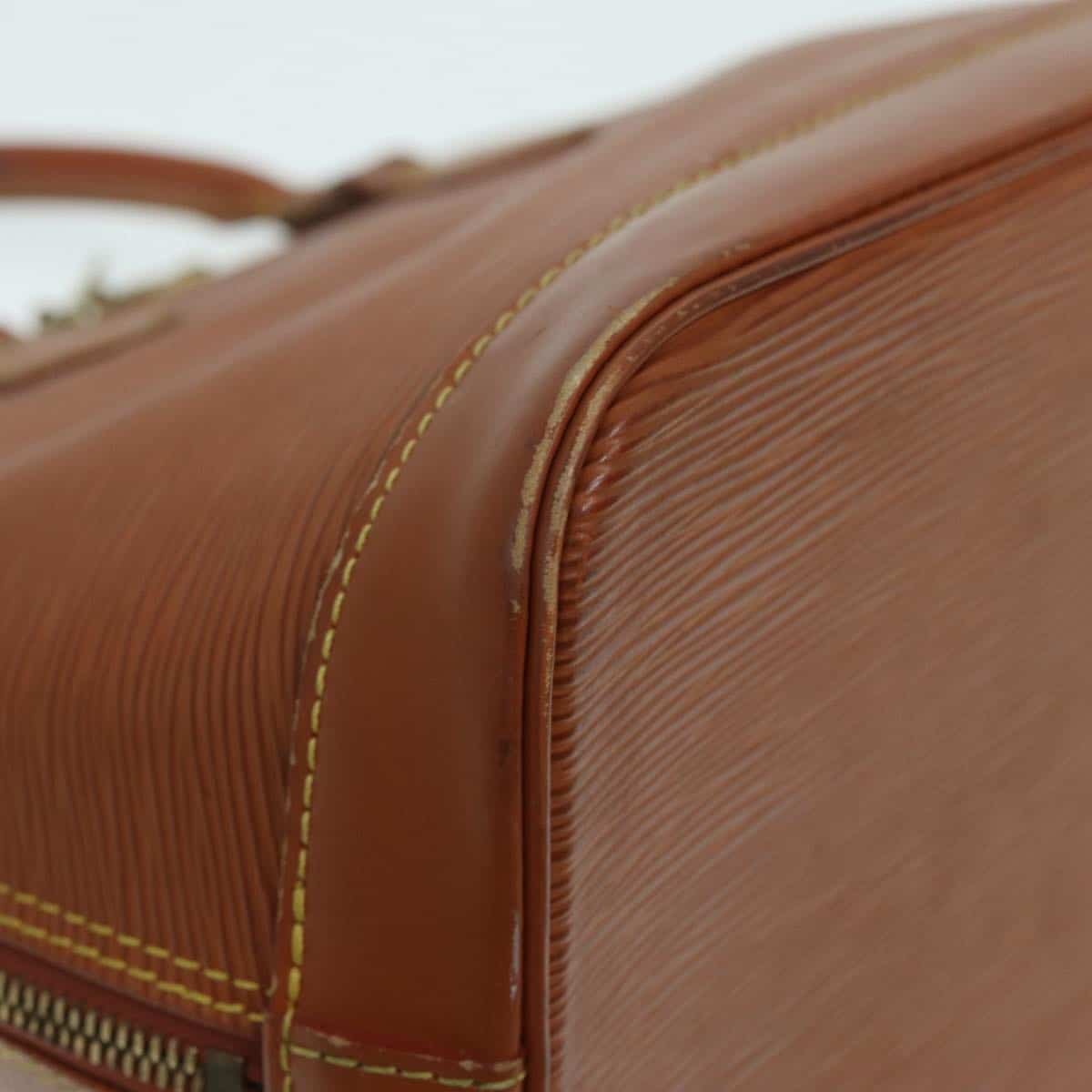 LOUIS VUITTON Epi Alma Hand Bag Brown Zipangu Gold M52148 LV Auth 87498 | AlmaBagz - Image 9