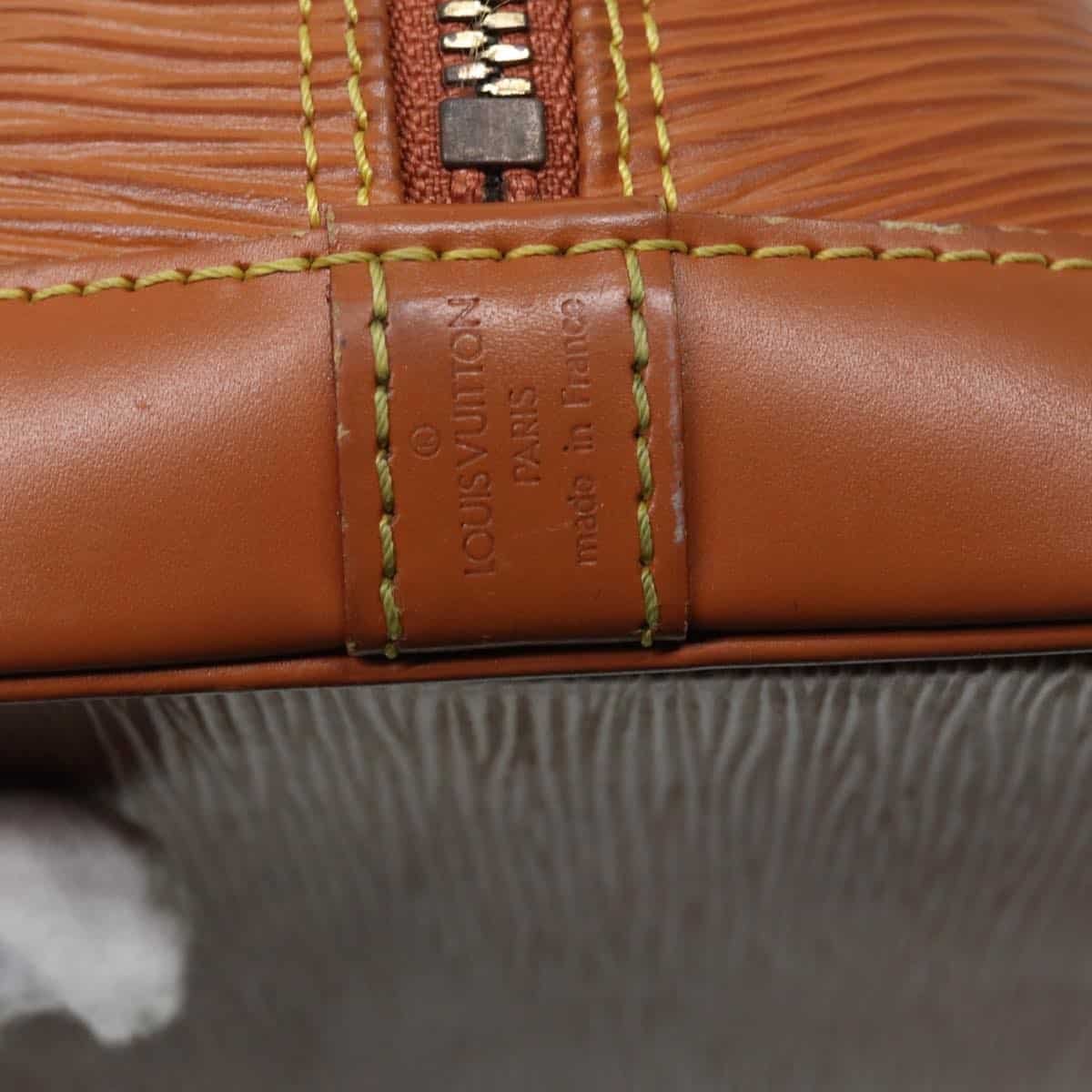 LOUIS VUITTON Epi Alma Hand Bag Brown Zipangu Gold M52148 LV Auth 87498 | AlmaBagz - Image 17