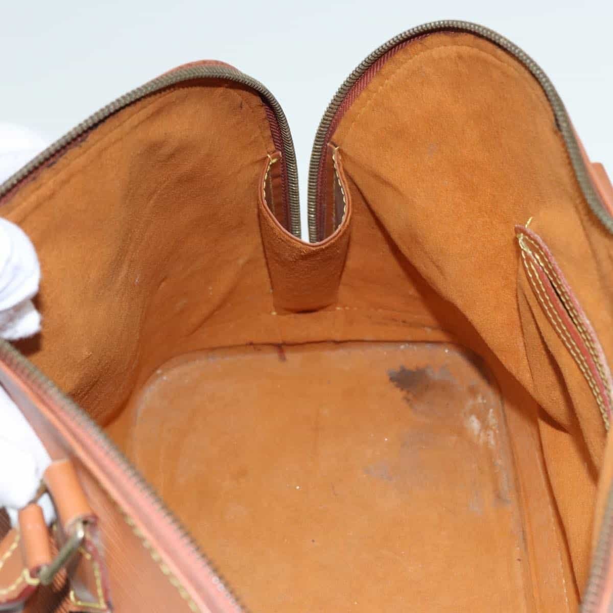 LOUIS VUITTON Epi Alma Hand Bag Brown Zipangu Gold M52148 LV Auth 87498 | AlmaBagz - Image 19