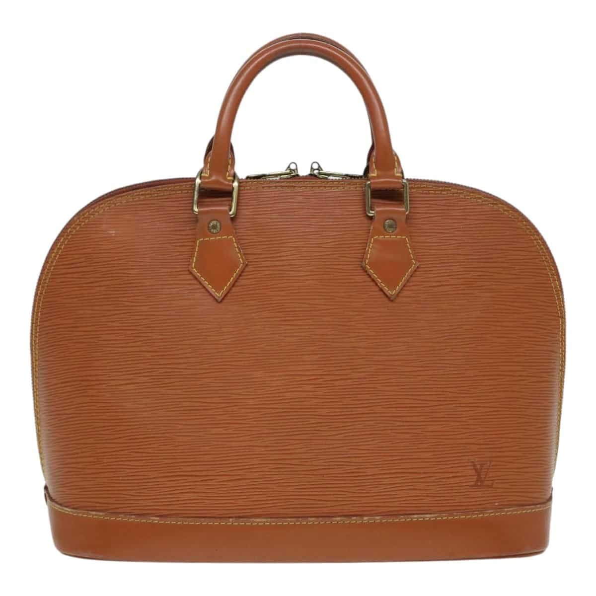 LOUIS VUITTON Epi Alma Hand Bag Brown Zipangu Gold M52148 LV Auth 87498 | AlmaBagz - Image 13