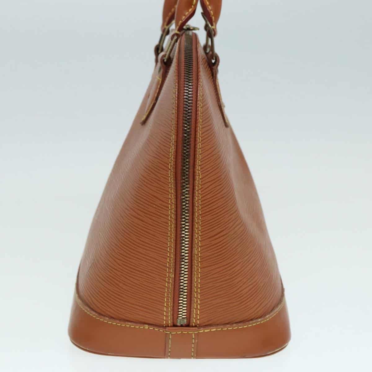 LOUIS VUITTON Epi Alma Hand Bag Brown Zipangu Gold M52148 LV Auth 87498 | AlmaBagz - Image 3