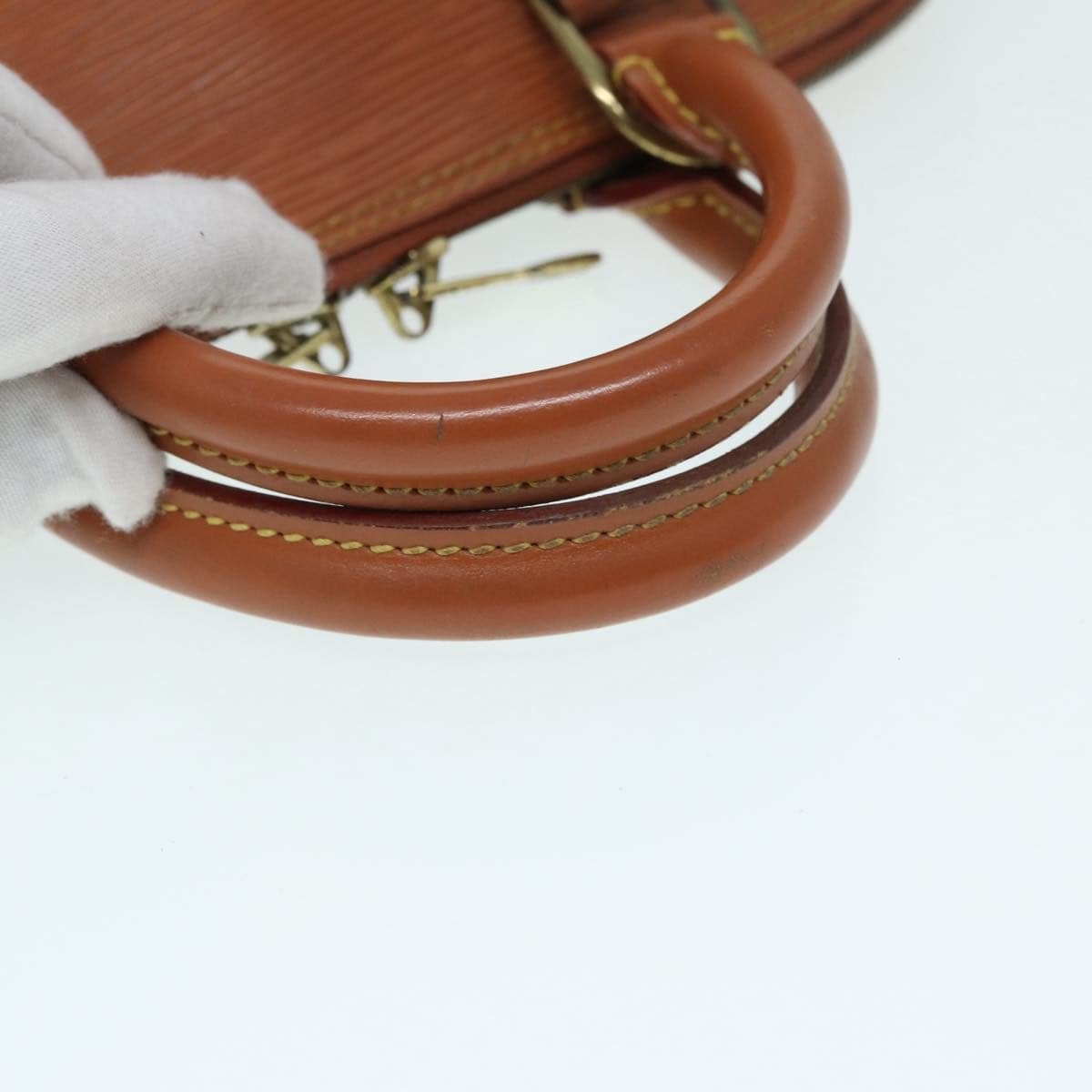 LOUIS VUITTON Epi Alma Hand Bag Brown Zipangu Gold M52148 LV Auth 87498 | AlmaBagz - Image 7