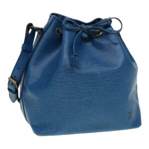 LOUIS VUITTON Epi Petit Noe Shoulder Bag Blue M44105 LV Auth 87509 | AlmaBagz