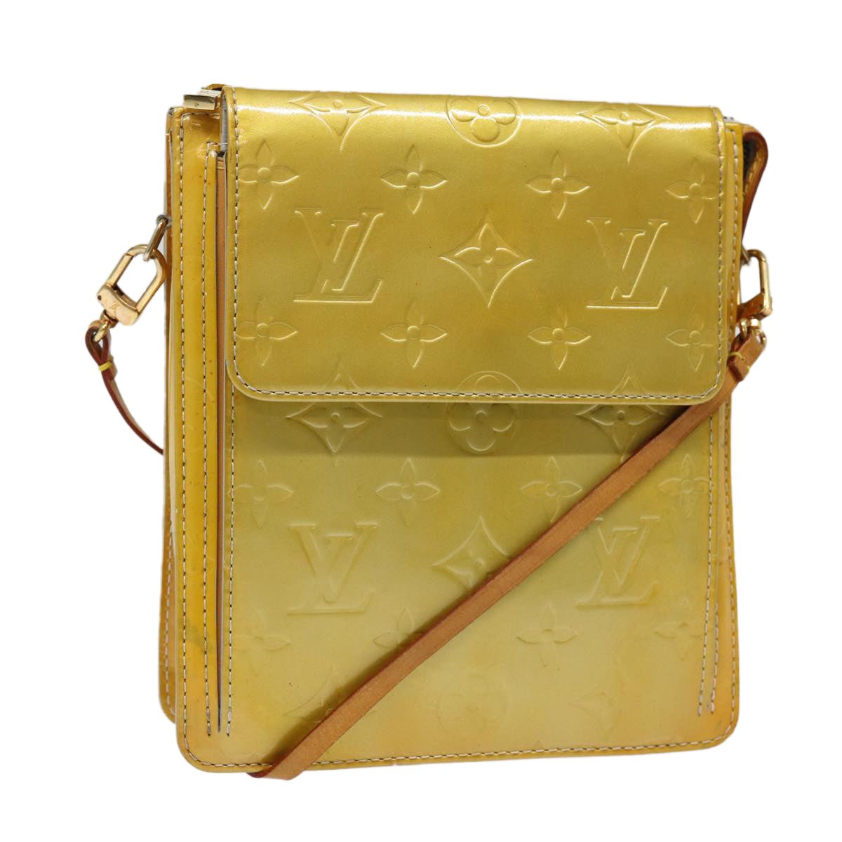 LOUIS VUITTON Monogram Vernis Motto Accessory Pouch Gris M91030 LV Auth 87517 | AlmaBagz