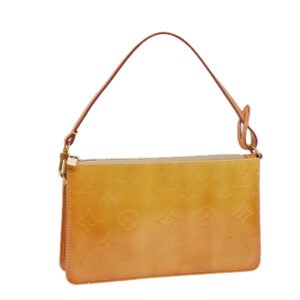 LOUIS VUITTON Monogram Vernis Lexington Accessory Pouch Beige M91010 Auth 87555 | AlmaBagz