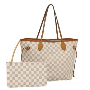 LOUIS VUITTON Damier Azur Neverfull MM Tote Bag N41605 LV Auth 87566 | AlmaBagz