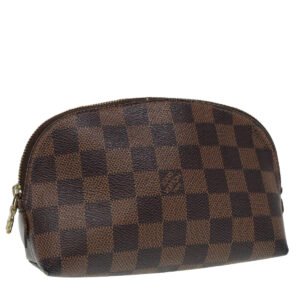 LOUIS VUITTON Damier Ebene Pochette Cosmetic PM Pouch N47516 LV Auth 87683 | AlmaBagz