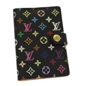 LOUIS VUITTON Multicolor Carne de Val Agenda Note Cover Black M92652 Auth 87695 | AlmaBagz