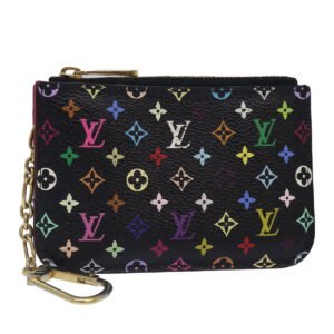 LOUIS VUITTON Monogram Multicolor Pochette Cles NM Purse Black M93735 Auth 87698 | AlmaBagz