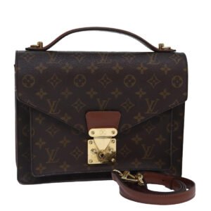 LOUIS VUITTON Monogram Monceau 28 Hand Bag 2way M51185 LV Auth 87873 | AlmaBagz