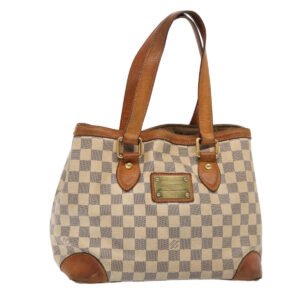 LOUIS VUITTON Damier Azur Hampstead PM Tote Bag N51207 LV Auth 87897 | AlmaBagz