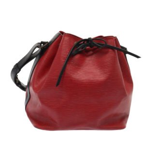 LOUIS VUITTON Epi Petit Noe Shoulder Bag By color Black Red M44172 LV Auth 87928 | AlmaBagz