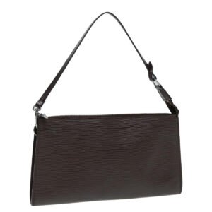 LOUIS VUITTON Epi Pochette Accessoires Pouch Mocha M5294D LV Auth 87960 | AlmaBagz