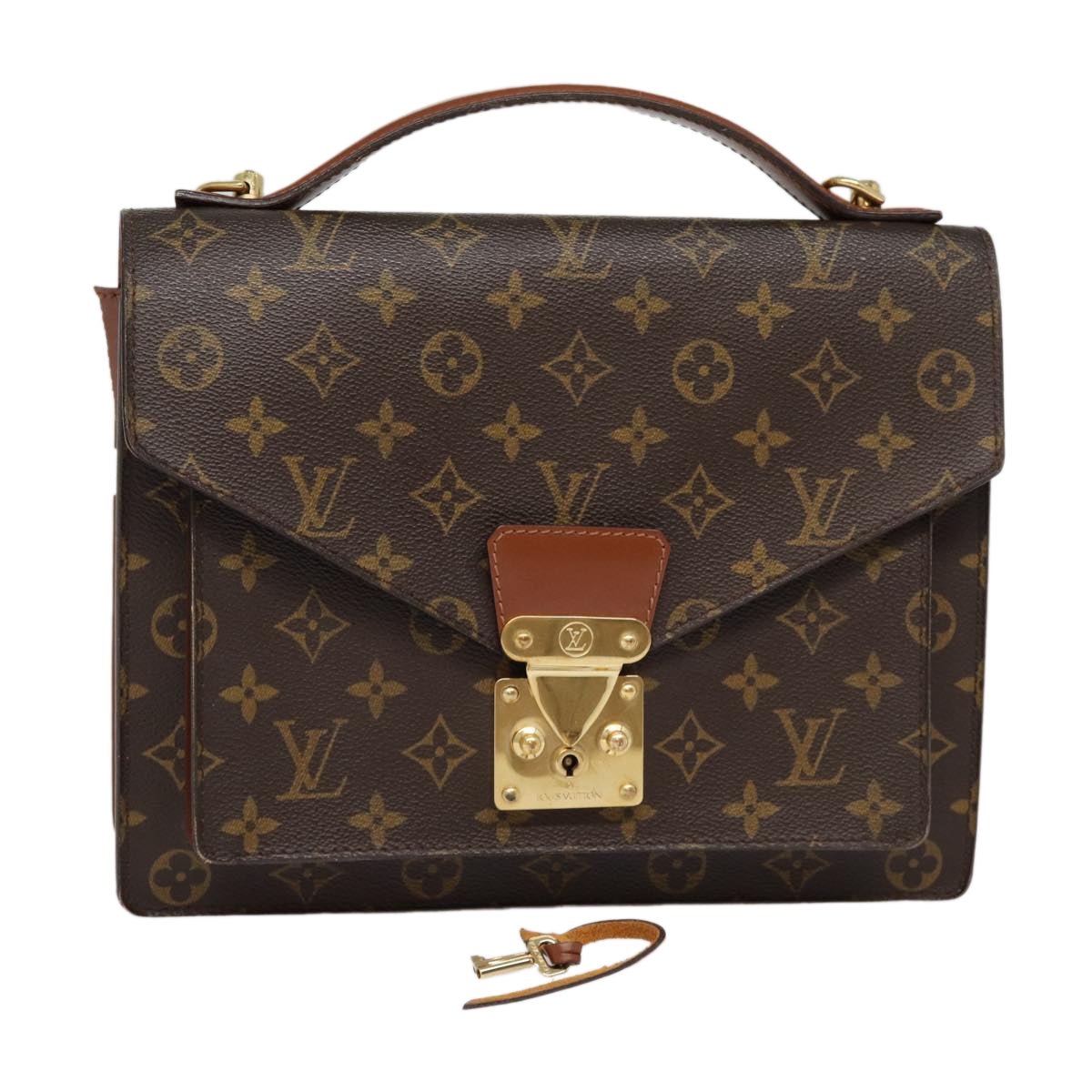 LOUIS VUITTON Monogram Monceau 28 Hand Bag 2way M51185 LV Auth 88009 | AlmaBagz