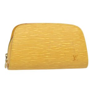 LOUIS VUITTON Epi Dauphine PM Pouch Yellow M48449 LV  45144 | AlmaBagz