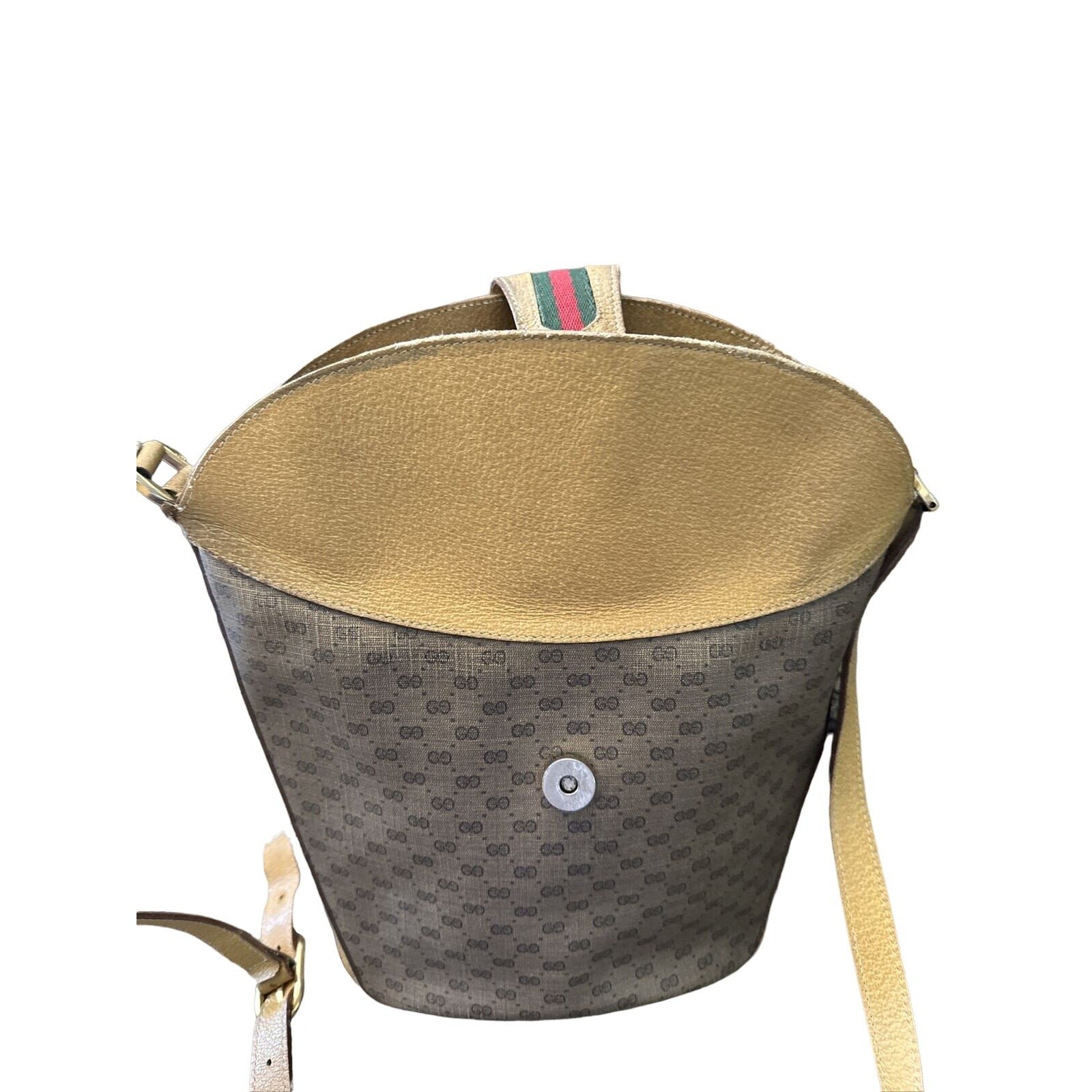 Gucci Accessory Collection brown micro Guccissima bucket bag | AlmaBagz - Image 13