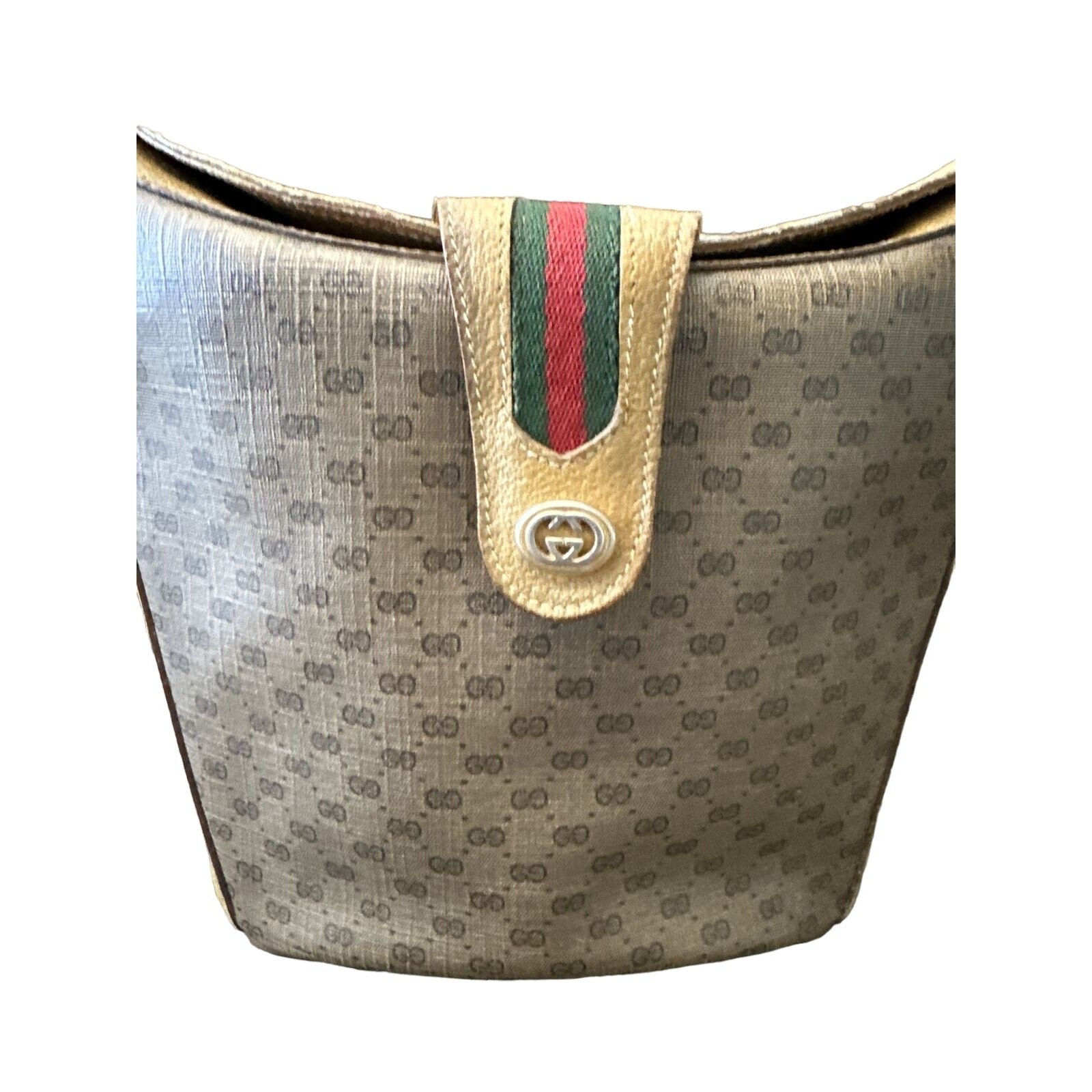 Gucci Accessory Collection brown micro Guccissima bucket bag | AlmaBagz - Image 5