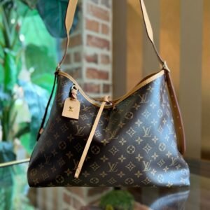 LOUIS VUITTON CarryAll MM Brown Monogram Hobo Bag | AlmaBagz