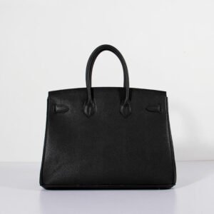 Hermes 35cm Birkin Bag Epsom Leather Black Gold | AlmaBagz