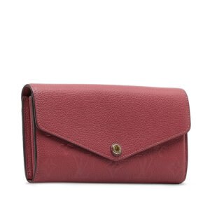 Louis Vuitton Monogram Amplant Portfolio Sarah Long Wallet M62213 Lean Pink Leather Louis Vuitton | AlmaBagz