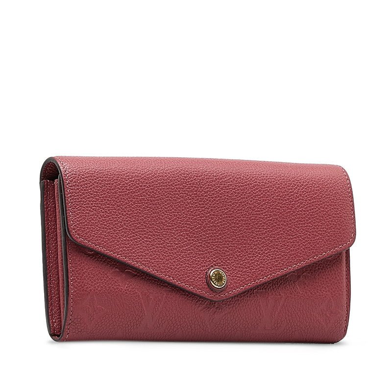 Louis Vuitton Monogram Amplant Portfolio Sarah Long Wallet M62213 Lean Pink Leather Louis Vuitton | AlmaBagz