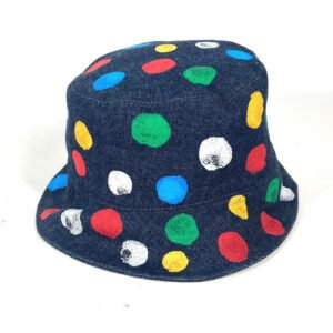 LOUIS VUITTON hat M7083M cotton multicolor Kusama Yayoi Collaboration Chapeau reversible painted dots | AlmaBagz