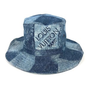 LOUIS VUITTON hat MP3026 cotton blue Damier Chapeau Skater Damier Salt | AlmaBagz