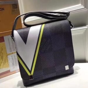 Louis Vuitton District PM Messenger Bag Damier Cobalt Canvas Yellow | AlmaBagz