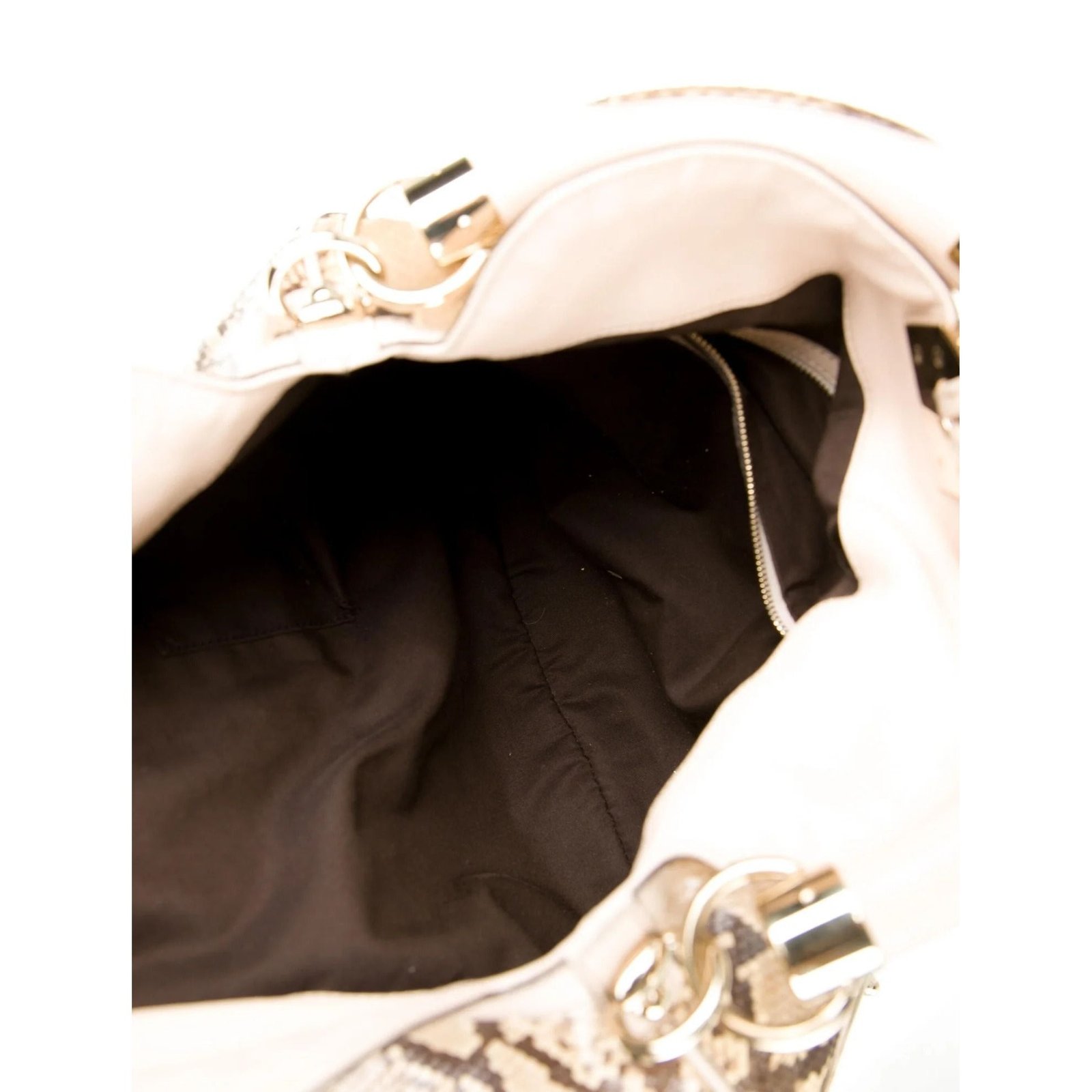 Gucci Indy style python leather two-way w bamboo | AlmaBagz