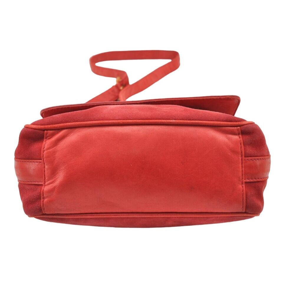 Gucci 1955 Horse-bit red leather & suede cross body | AlmaBagz - Image 15