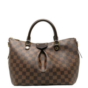 Louis Vuitton Damier Sienna MM Tote Handbag N41545 Brown Women's | AlmaBagz